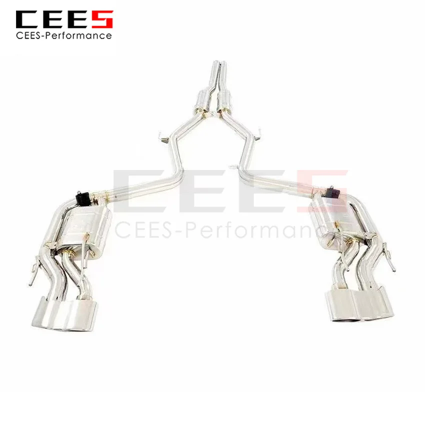 CEES Exhaust System For Mercedes-Benz S350 S300 Valve Muffler Catback Escape Tubo Escape Coche Terminale Scarico Auto