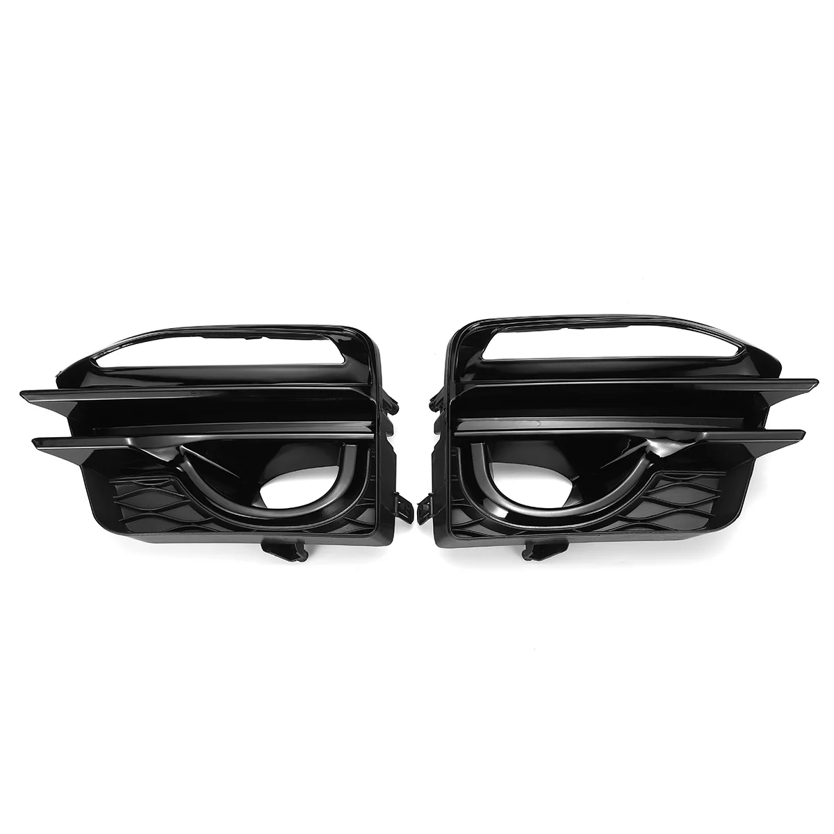 A Pair Gloss Black Q50 Car Front Fog Light Grill Grille Fog Lamp Frame Cover Trim For Infiniti Q50 Sport 2014 2015 2016 2017