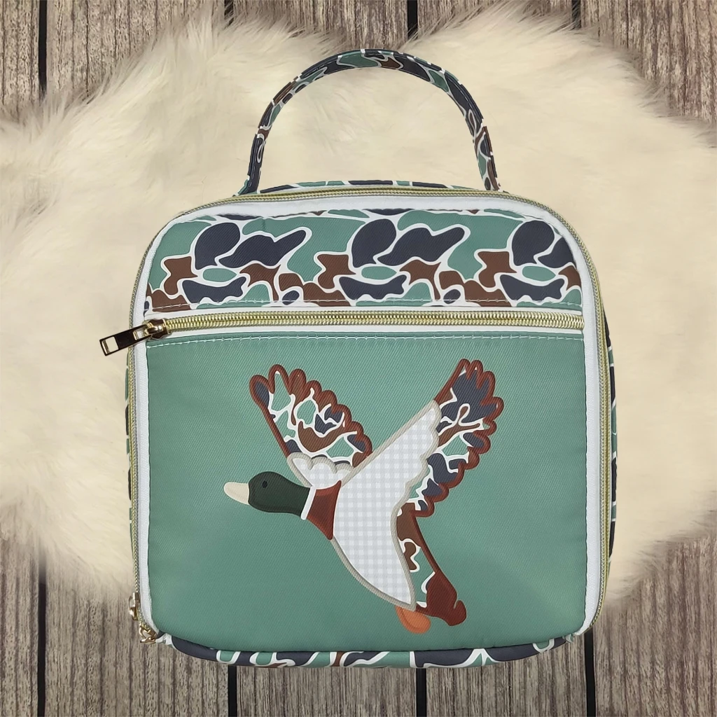 

Портативная изолированная коробка для обеда и ужина большой емкости для детей и взрослых, детский камуфляжный дорожный рюкзак, кряква, утки, коробки для пикника