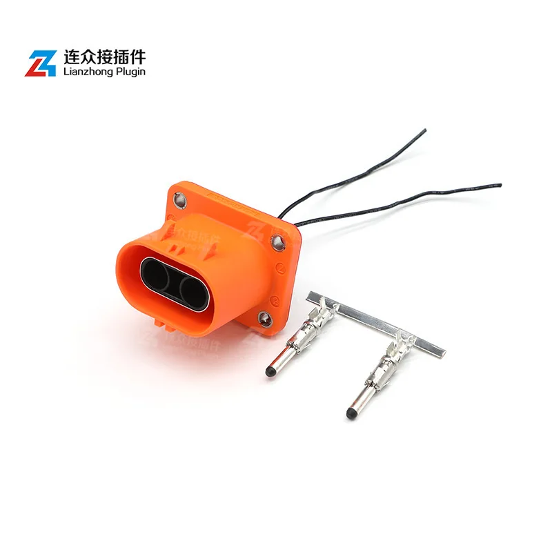 FHV201236TZ-06S01K2 Hole New Energy Electric Vehicle High Voltage Connector Z Slot Plug Socket 2Pin 2 hole male 2P female