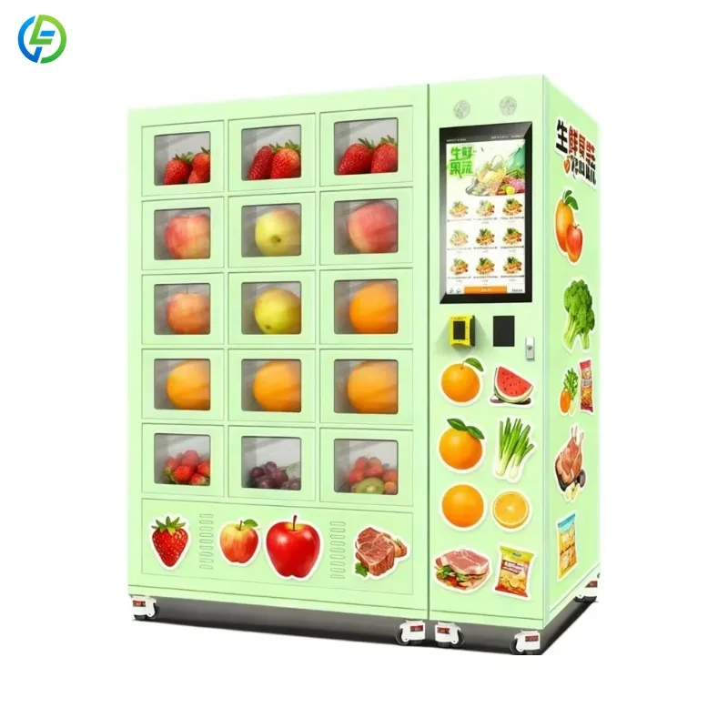 Customized Supplier Refrigerated Locker Vending Machine with Cooling System for Fresh Fruits and Meat
