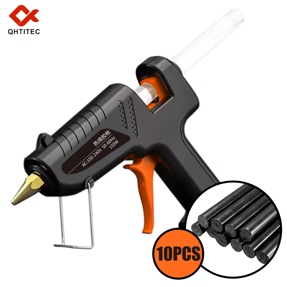 

150W Hot Melt Glue Gun Kit with 10PCS Glue Sticks Fast Heating Heavy Duty Glue Gun Anti-scald Design Tool for DIY&Home Repair