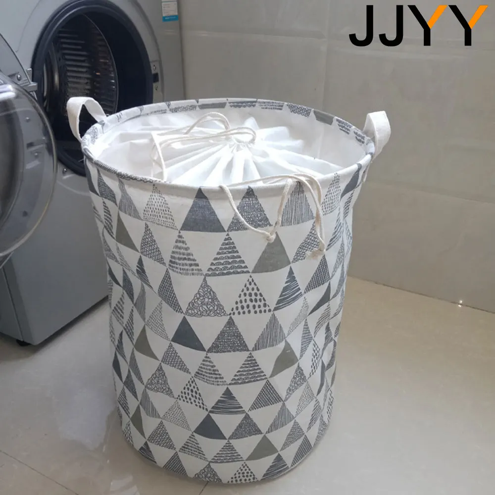 JJYY Foldable Storage Basket Round Bucket Dirty Clothes Basket Laundry Basket Children\'s Toys Storage Basket Storage Basket