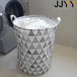 JJYY Foldable Storage Basket Round Bucket Dirty Clothes Basket Laundry Basket Children's Toys Storage Basket Storage Basket