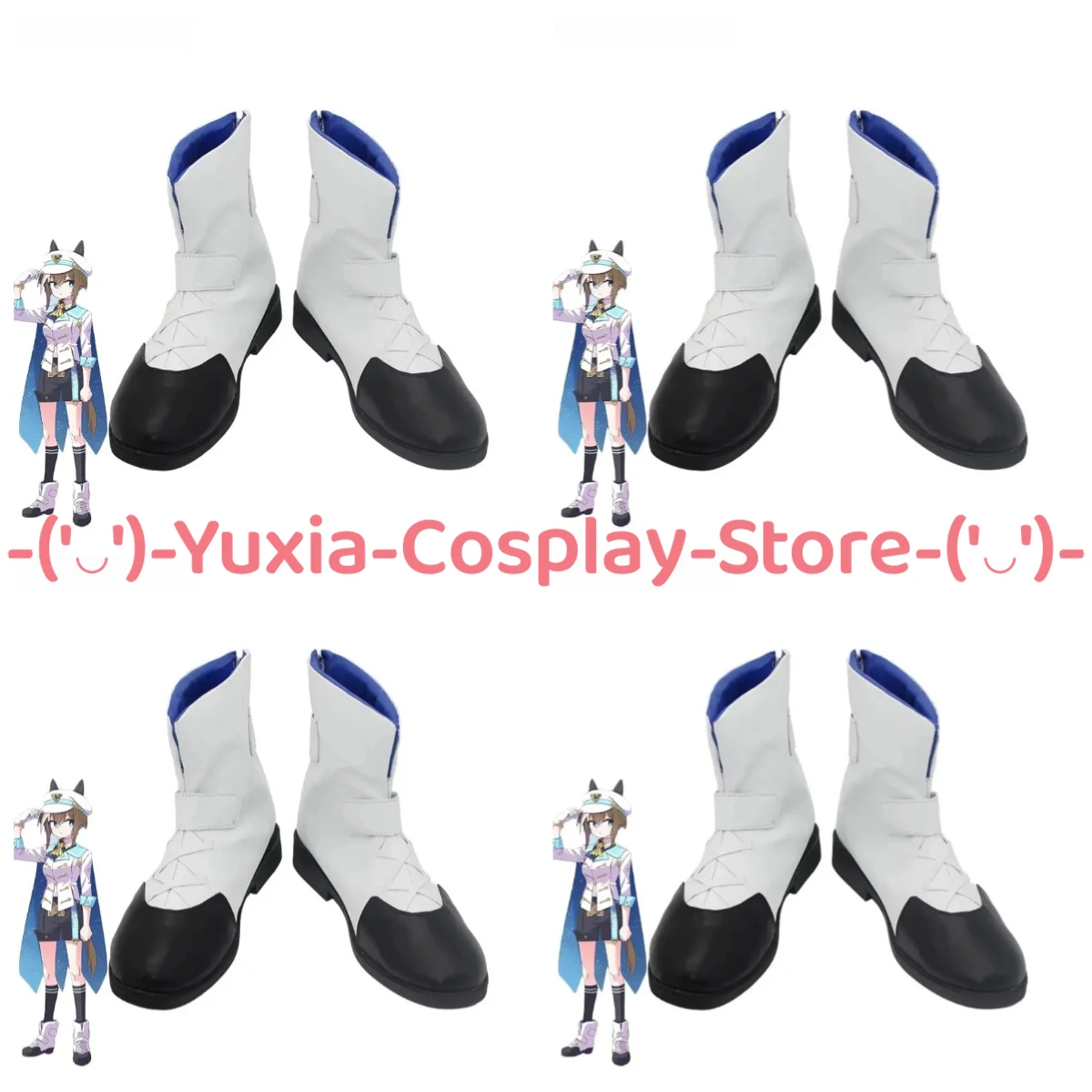

Юксиакосплей! Uma Musume Pretty Derby Cheval Grand Обувь для косплея Игровой персонаж Опора Сапоги из искусственной кожи Костюм для Хэллоуина