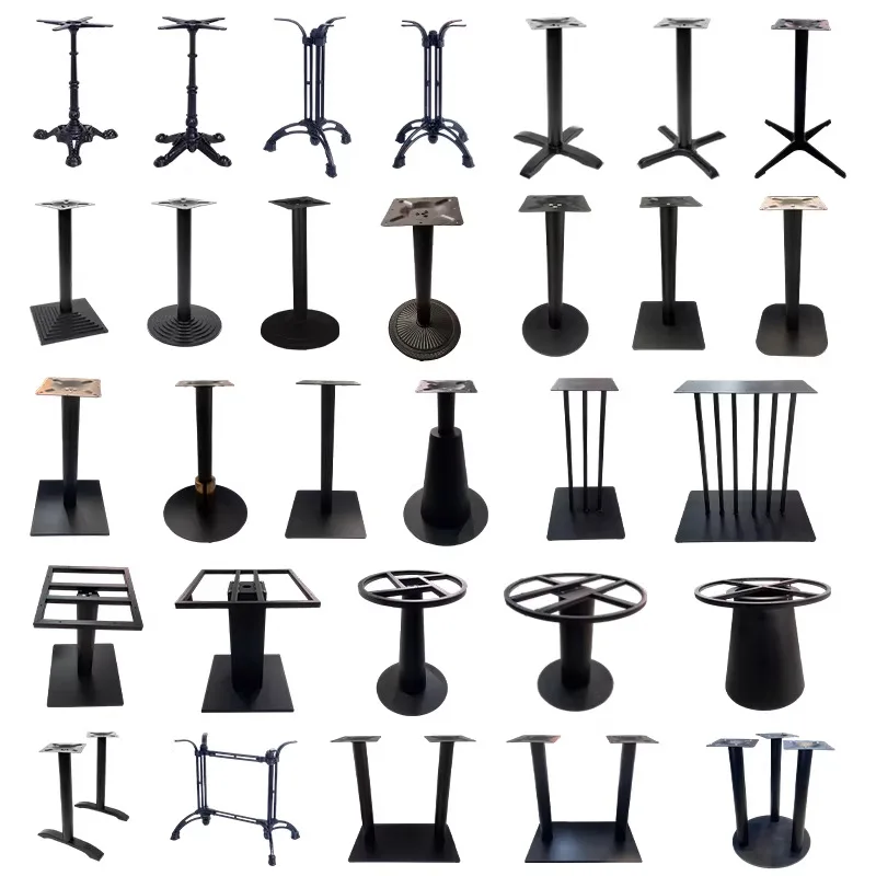 Furniture Hardware Wrought Iron Table Legs Bracket Tulip Support Feet Cast Iron Base Stainless Steel Table Legs Metal Table Legs