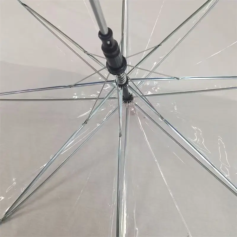 

Большой Auatic зонт из алюминиевого сплава с длинной ручкой, прозрачный студенческий непромокаемый ветрозащитный зонт для взрослых Fre Sle