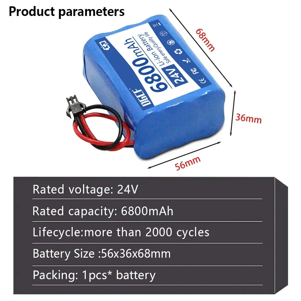 24v 6s2p Lithium Battery Pack 50Ah 18650 Rechargeable Battery Li Ion Battery Pack With Chargerr