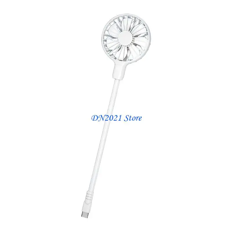 F3KE Type C Plug Fan Low Noise Portable Fan 360 Degree Adjustable Cooling Fan for Indoor