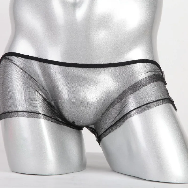 

Мужское нижнее белье, новые мужские боксеры с перспективой богов, сетчатая сумка, боксеры с низкой талией C-092