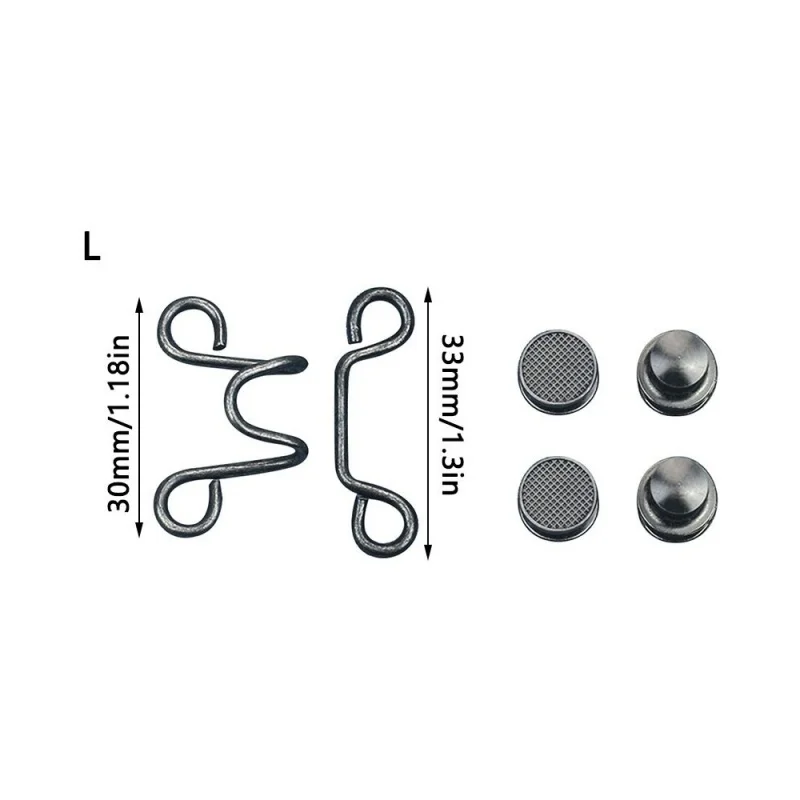 8 PCS 2 Colors Pant Waist Tightener Adjustable Jean Button Pins Button Clip For Pants No Sewing Required Easy To Install