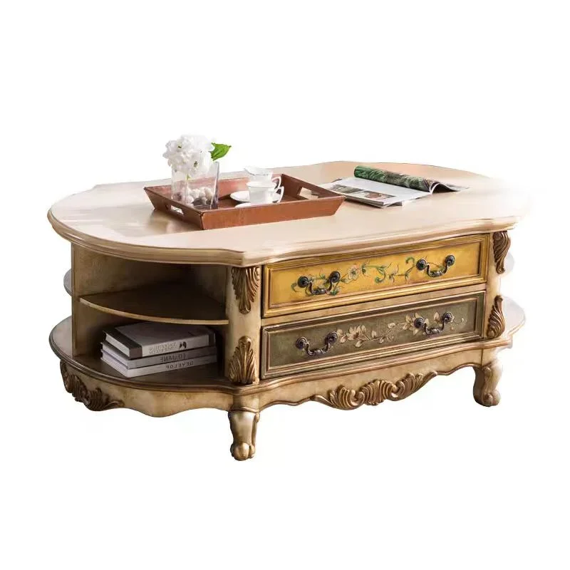European Painted TV Cabinet Living Room Wooden Designer Floor Universal Tv Table House Showcase Fernsehen Tisch Furniture Home
