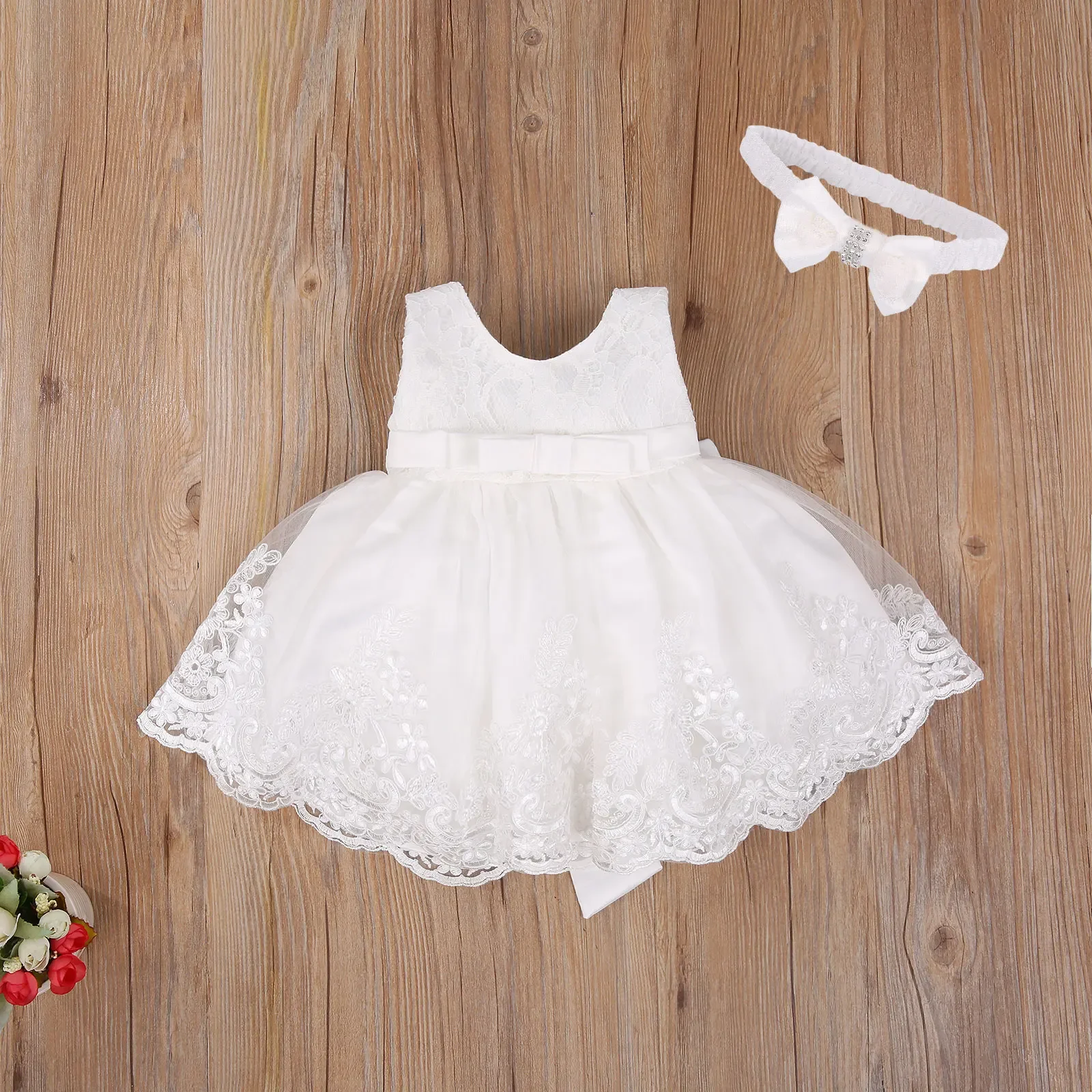 

Ma&Baby 0-24M Princess Newborn Infant Baby Girl Tutu Dress Bow Lace Tulle Party Birthday Baptism Dress For Baby Girl Christmas