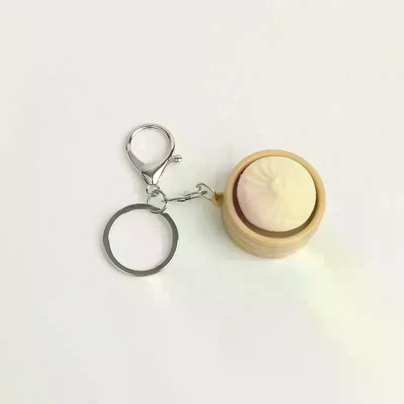 /Cna/Stress Relief Pass The Time Clicker Toys Pendant Cartoon Steamed Stuffed Bun Pinch Toy Decompressing Sensory Props 1Pcs