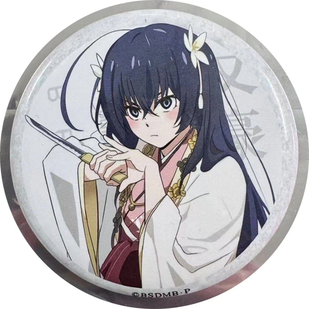 58mm Anime Dazai Osamu Nakajima Atsushi Izumi Kyouka Ryunosuke Akutagawa Cosplay COSTUME Badge Pin SPTE Tinplate Brooch﻿ Prop - view 5