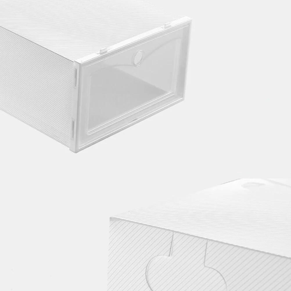 

6pcs 33X23X13Cm Anti-Damp Shoe Box Transparent Thickened Storage Case Dustproof Shoe Organizer Space Saving Container For Small