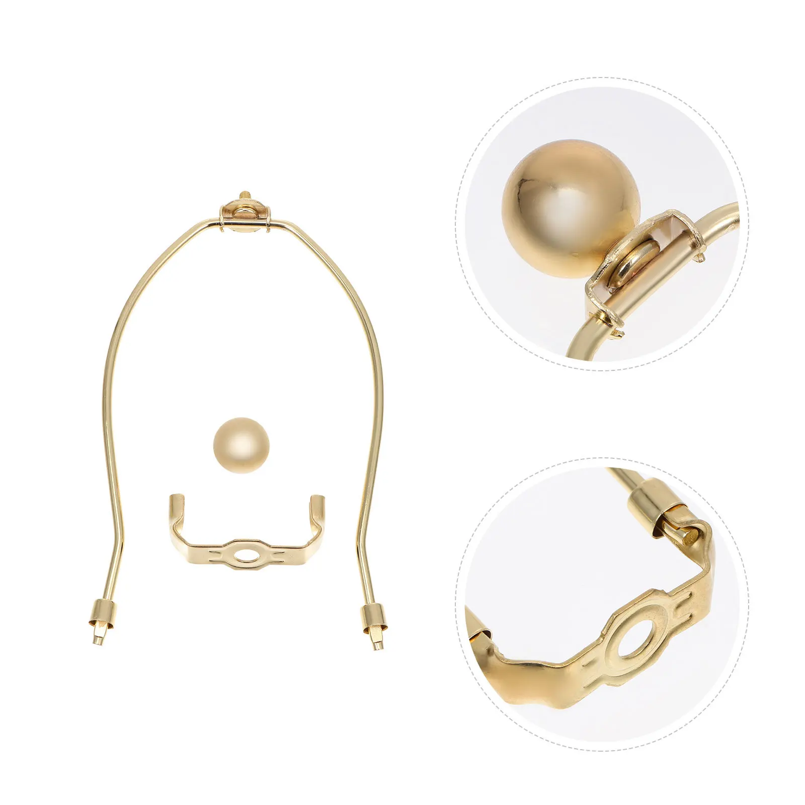 

2 pcs Lamp Harp Holder Alloy Plated Lamp Shade Bracket For Table Floor Crystal Lamps Durable Rustproof Home Living Room Use