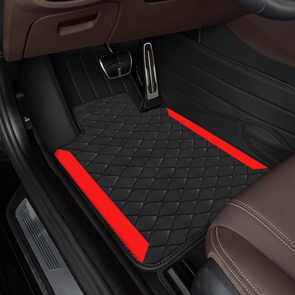 Polymères universels pour tapis de voiture, coussretours de protection, cuir PU pour l\'usure, antidérapant, conduite à la main, luxe, ensemble pour