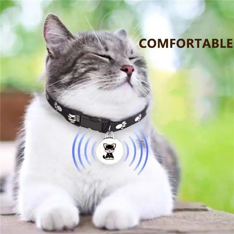 QWE-2X Pet Anti Lost GPS Tracker Bluetooth Smart Wearable Waterproof Locator Real-Time Tracking Collar Find Device,Cat
