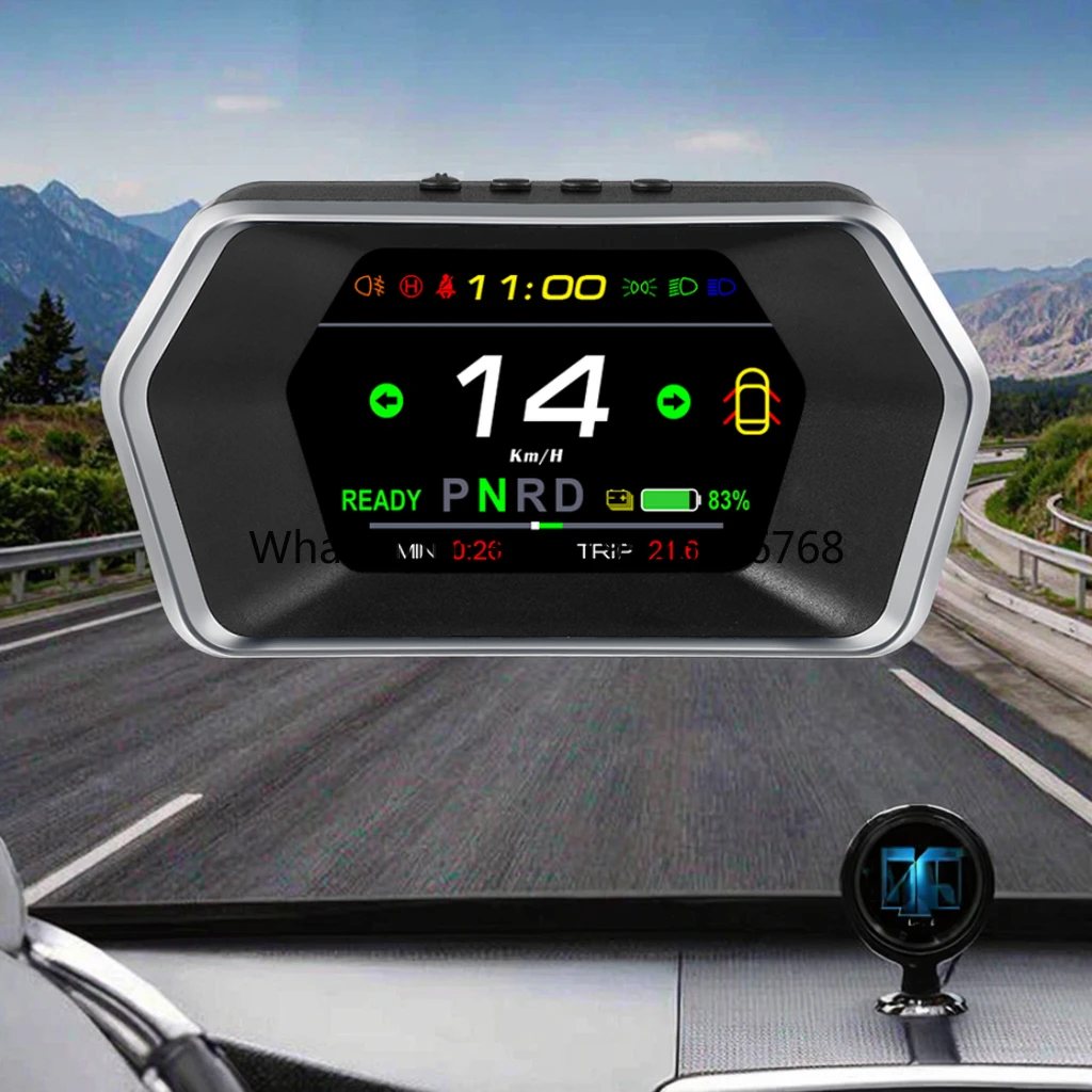 

Car Alarms Head up Display HUD T17 LCD Screen Mult-function Code Reader Speedometer Car 2 Display
