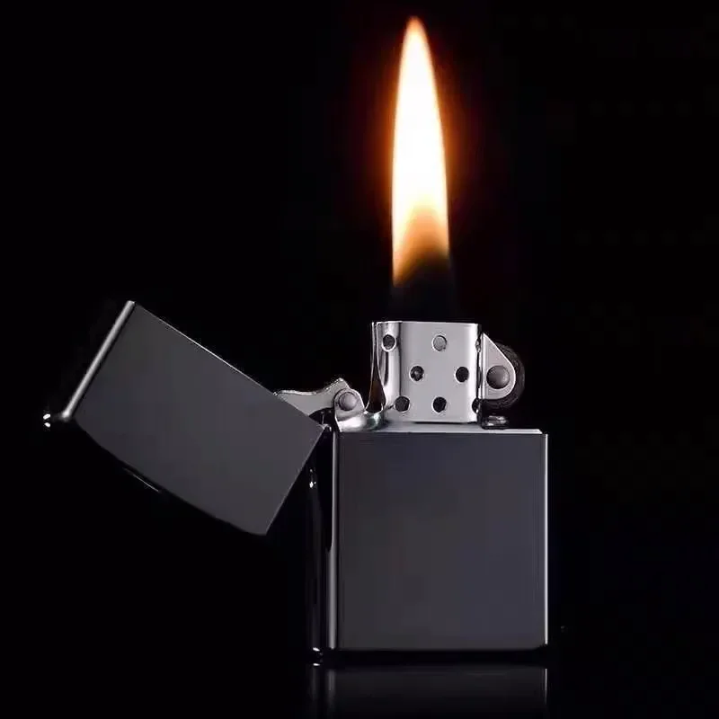 Cheap Retro Kerosene Lighter Flint Grinding Wheel Ignition Refillable Gasoline Oil Torch Lighters Smoking AccessoriesNo Kerosene