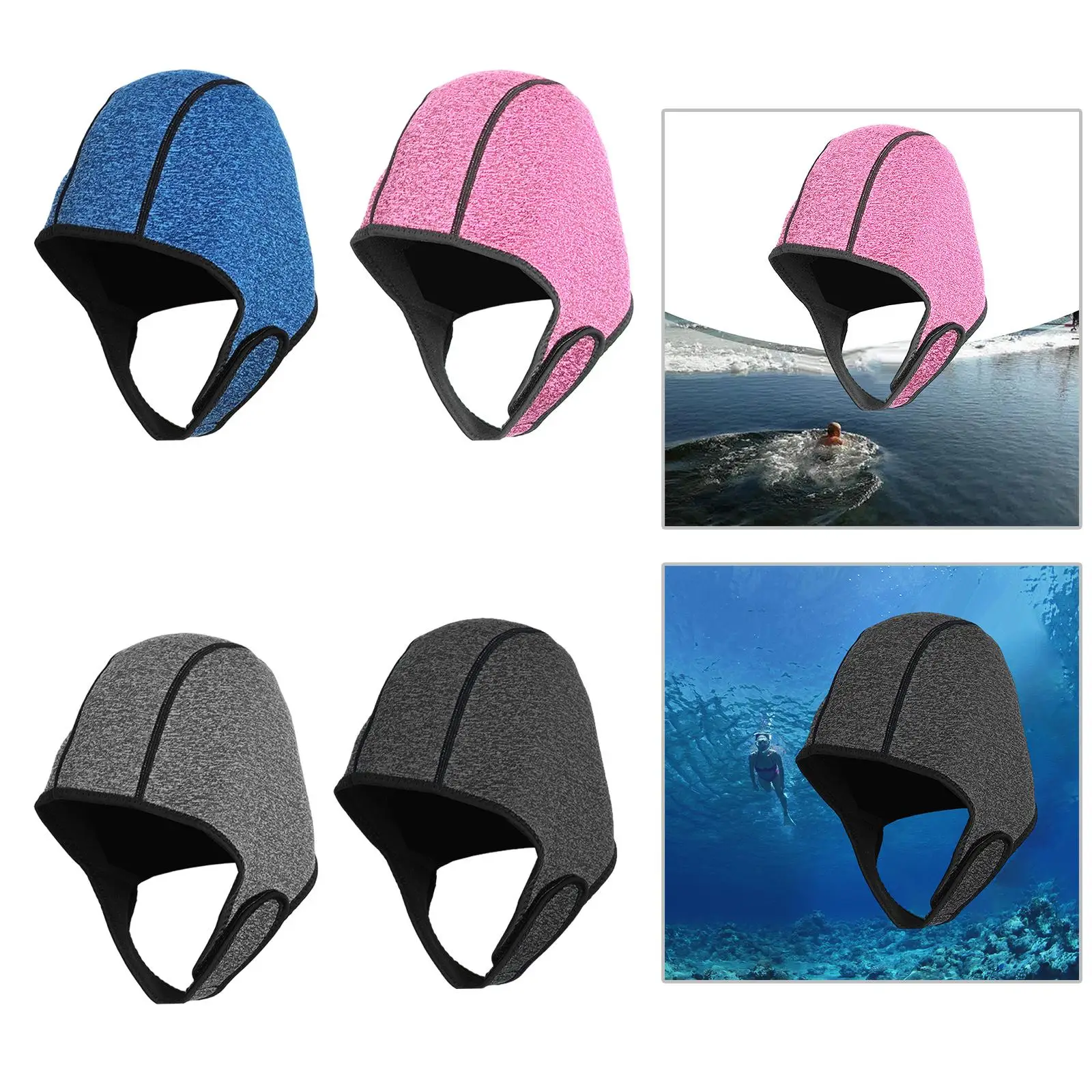 Kap menyelam Scuba Neoprene 2mm, untuk berselancar Kano Snorkeling