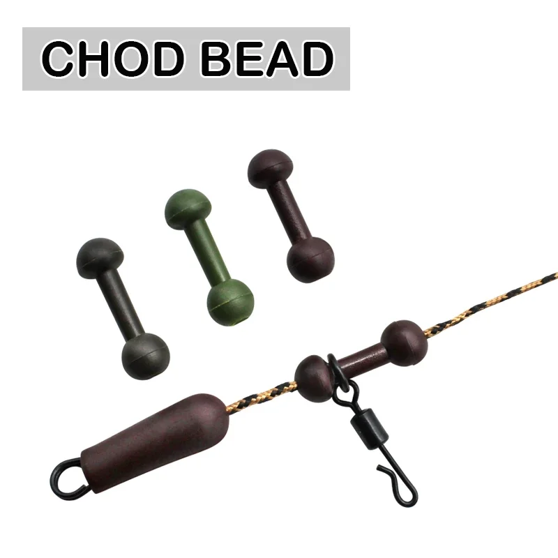

20pcs Carp Fishing Chod Rig Beads Helicopter Rigs Three Colors For Carp Fishing Terminal Tackles Swivel Accessories Equipment