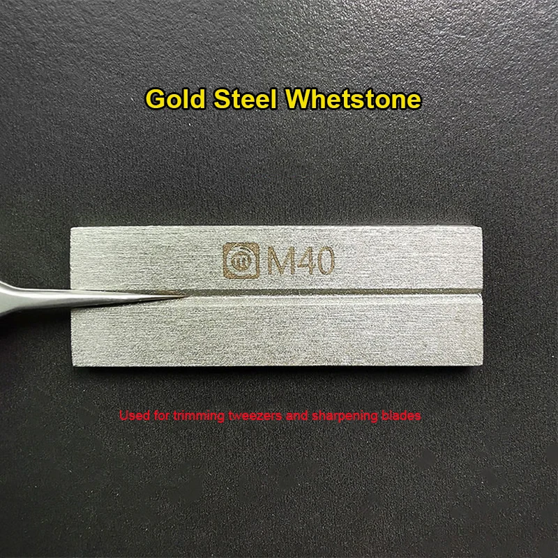 Amaoe M40 Grindstone Repair tool Used For Tweezers/Soldering iron Tip/Grinding Blade Gold Steel Whetstone Correction