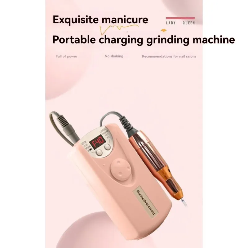 A67Z High-Speed Manicure Device With 12 Grinding Head Bits-Electric For Nail File Kit-Portable For Nail Care