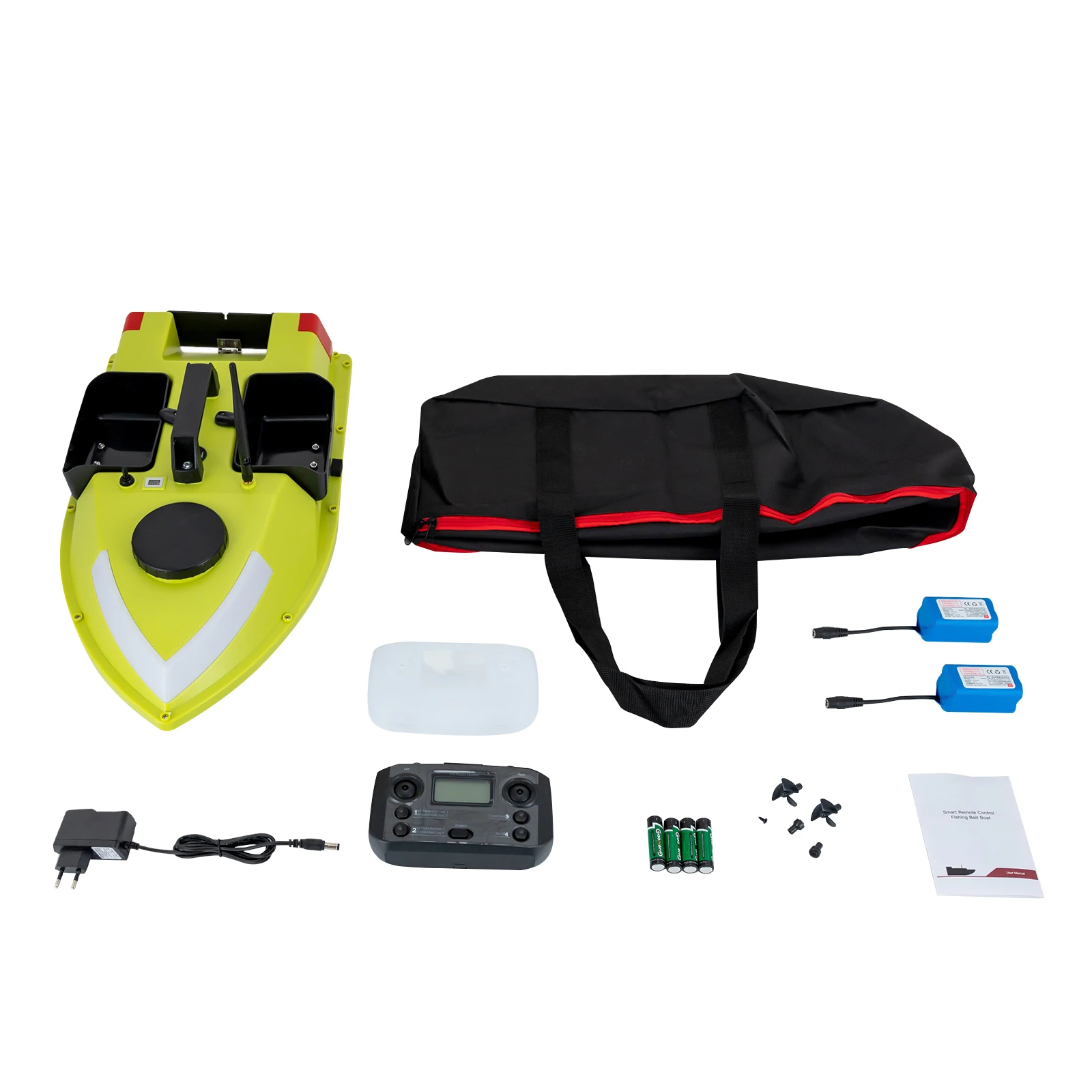 Fischköderboot mit Doppelmotor, Fernbedienung, AC100-240V, automatische Rückkehrfunktion, GPS-Fischfinder, unterstützt 5200mAh Lithium-Batterie für die Lieferung von Maisködern. – Detail 21