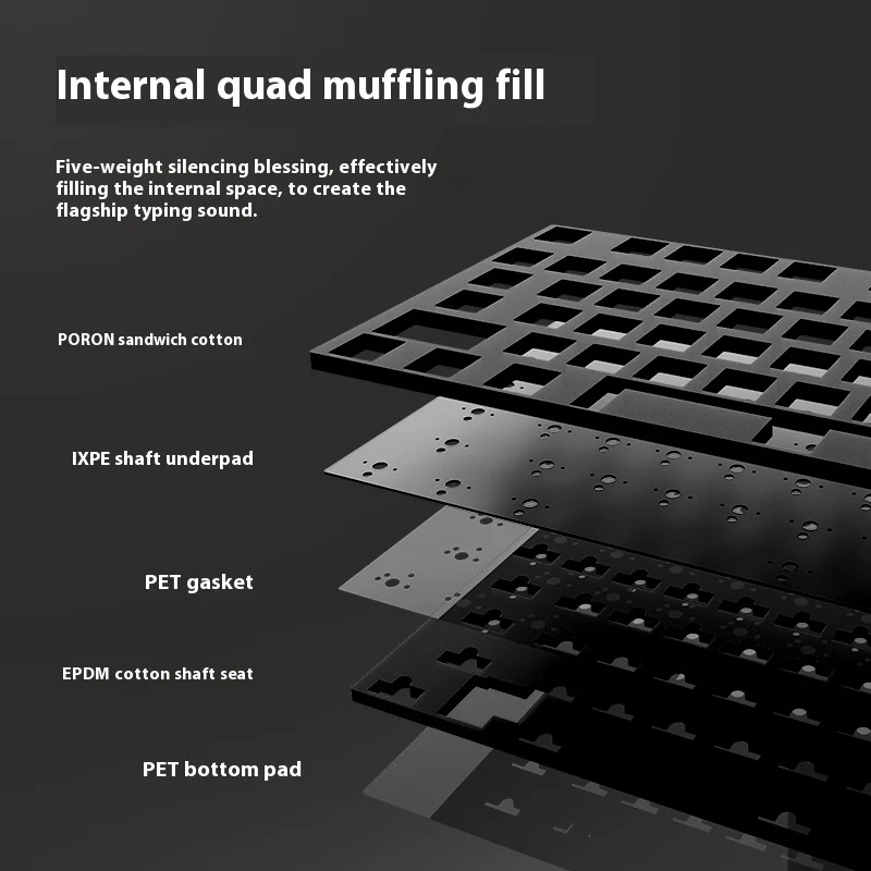 Imagem -02 - Personalizado Pure Cnc Alumínio Teclado Mecânico Tuo Tuo Junta Estrutura Hot Swap Boy Presente de Natal Vgn Vxe75 v2