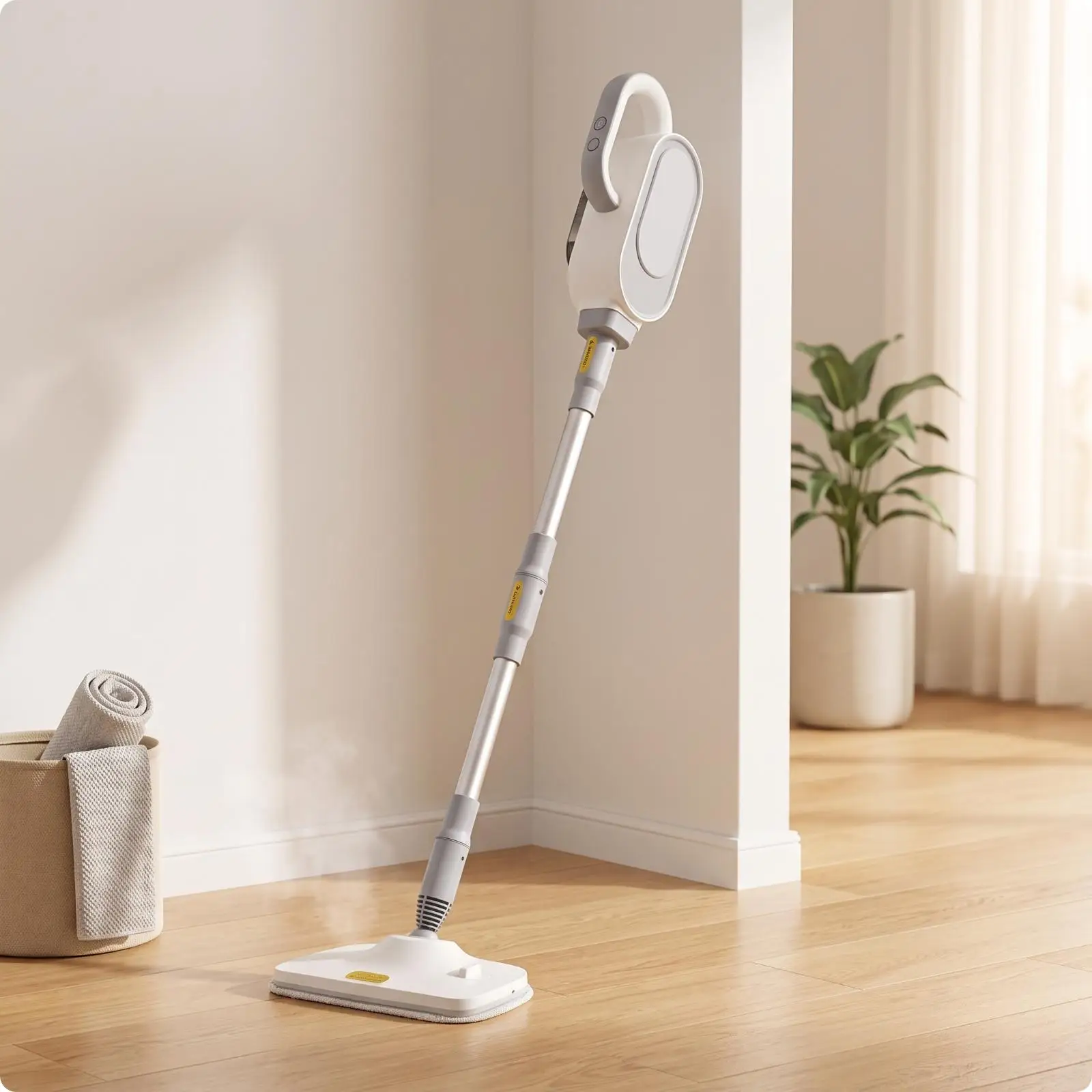 Corded Steam Floor Mop Cleaner with Handheld Steam Cleaning Device for Tile Grout Kitchen Stovetop and Window Multi Surface Home