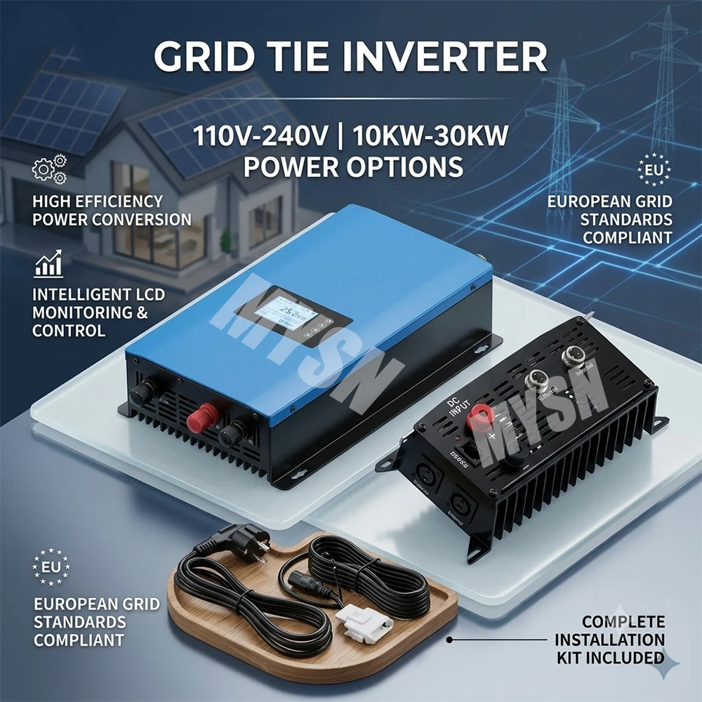 Hot Sale 20KW 30KW Grid Tie Inverter with WIFI Option for Wind Turbine with Power Limiter DC 22-90V to AC 95-265V Auto for DIY