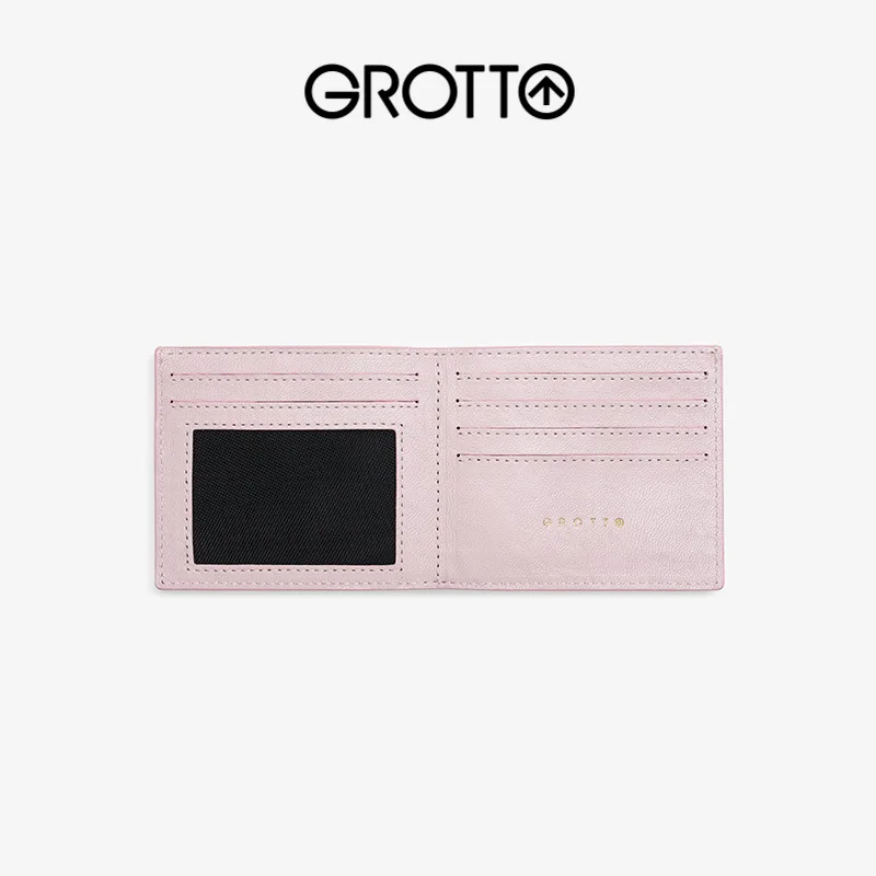 GROTTO 2025 New Imported Genuine Leather Children's Women's Wallet Gift Card Holder Small and Compact