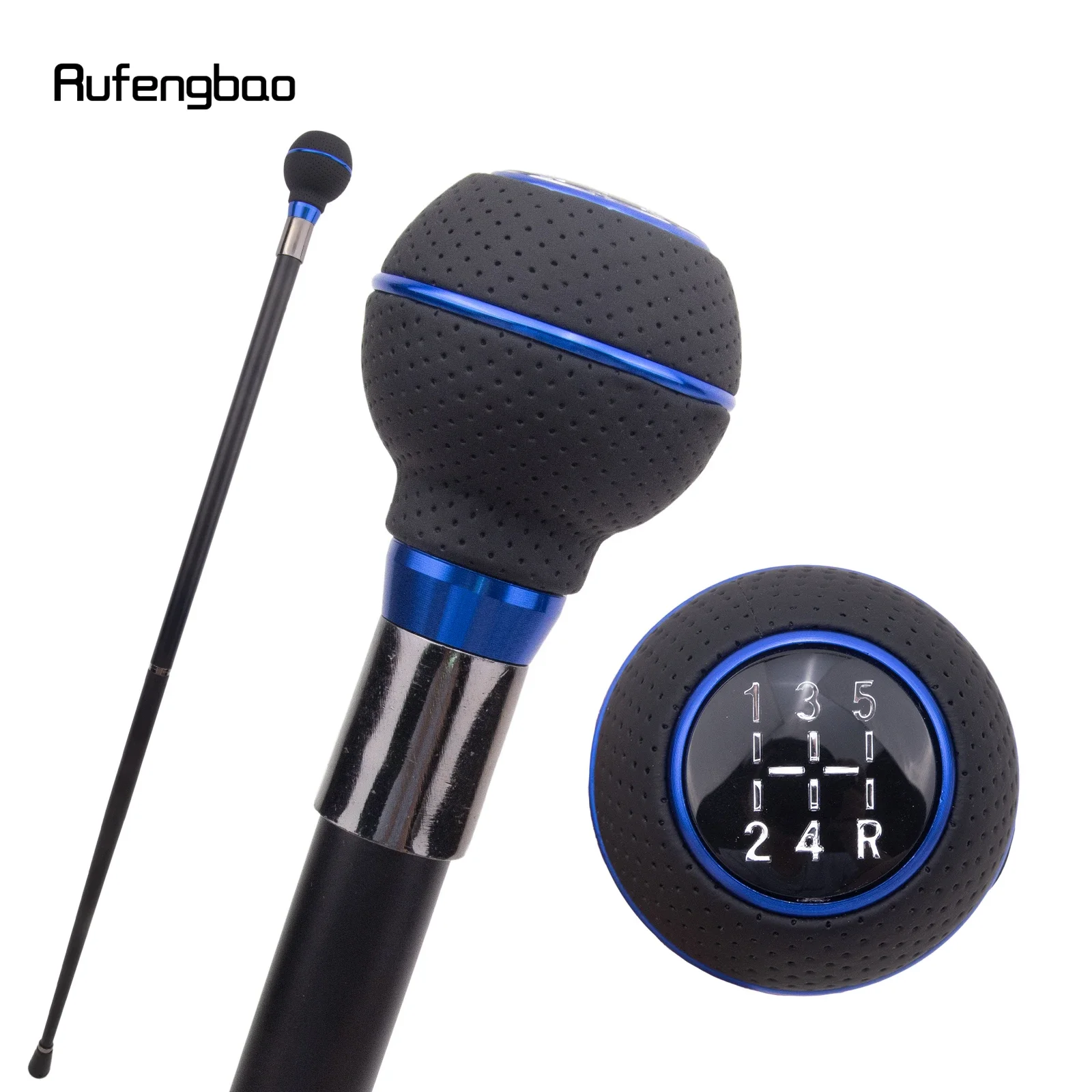 

Черно-синий номер, серебряная трость, модная декоративная палочка, элегантная трость для косплея, Crosier, 92 см, сценическая трость для выступлений