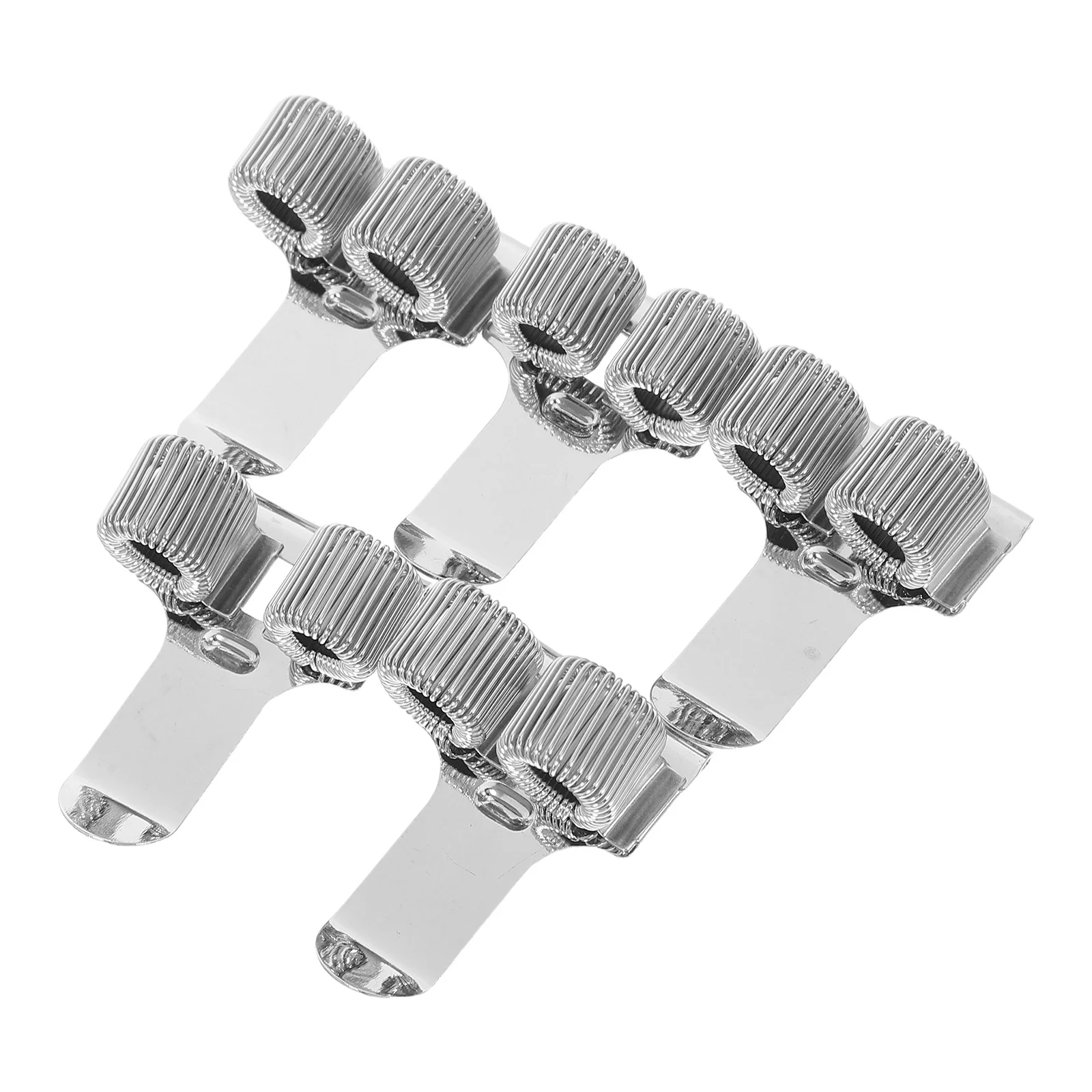 

5 шт., металлический держатель для ручек, прочный подпружиненный дизайн для ноутбука, журнала, буфера обмена, органайзер, портативный держатель для карандашей, офис