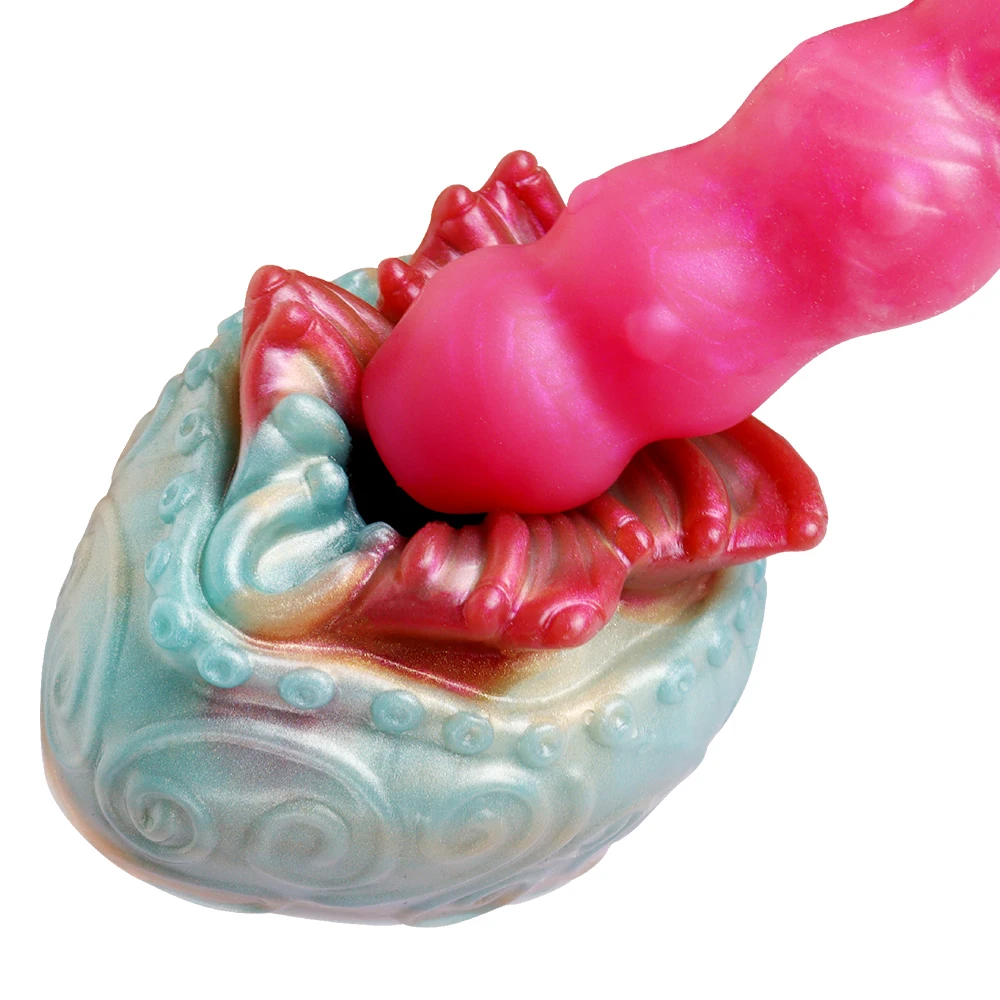 GEEBA Butterfly Shape Glans Trainer Flexible Liquid Silicone Penis Massage Male Masturbator Sex Products For Adult 18+ image 4