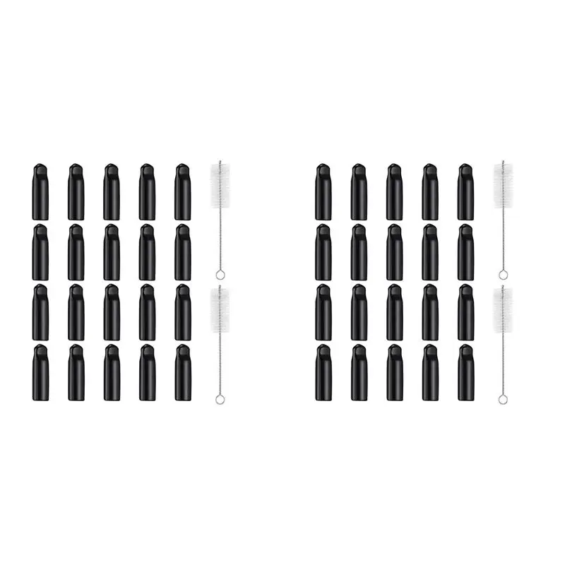 M12K-44 Pieces Draft Beer Tap Cover Beer Tap Cleaning Brush 40 Pieces Beer Faucet Keg Caps Rubber Tap Soother Sanitary Cover