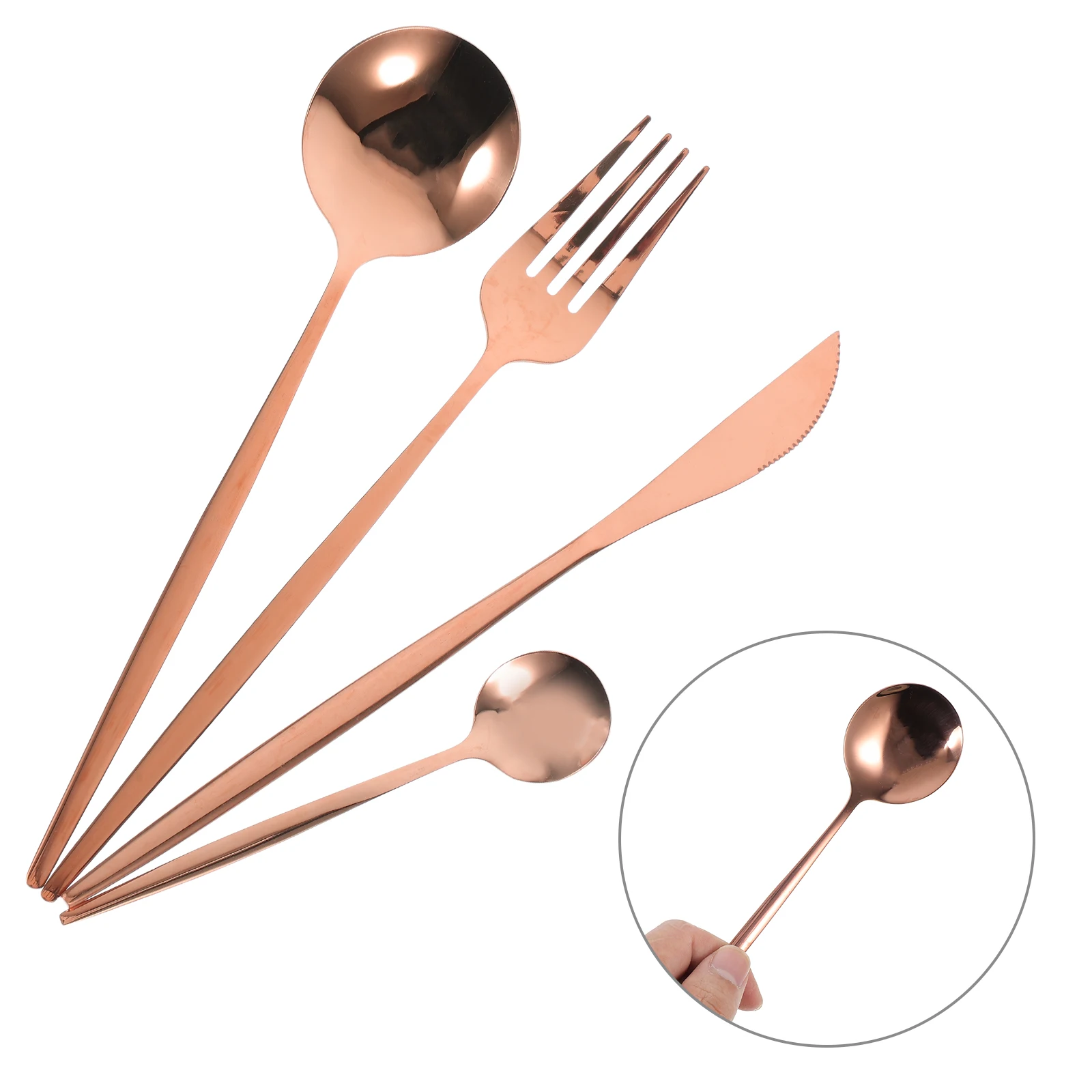 

Stainless Steel Cutlery Culinary Decorating Spoons Chopsticks Set Serving Utensils