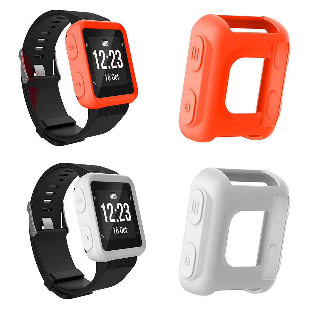 For Garmin Forerunner 35 Shell Soft Clear Screen Protector Case High Quality Silicone Hollow Cover Watch Accessory