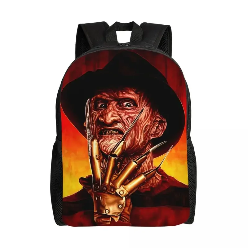 Horror Movie Killer Laptop Backpack Women Men Casual Bookbag for School College Student Halloween Film Character Bag