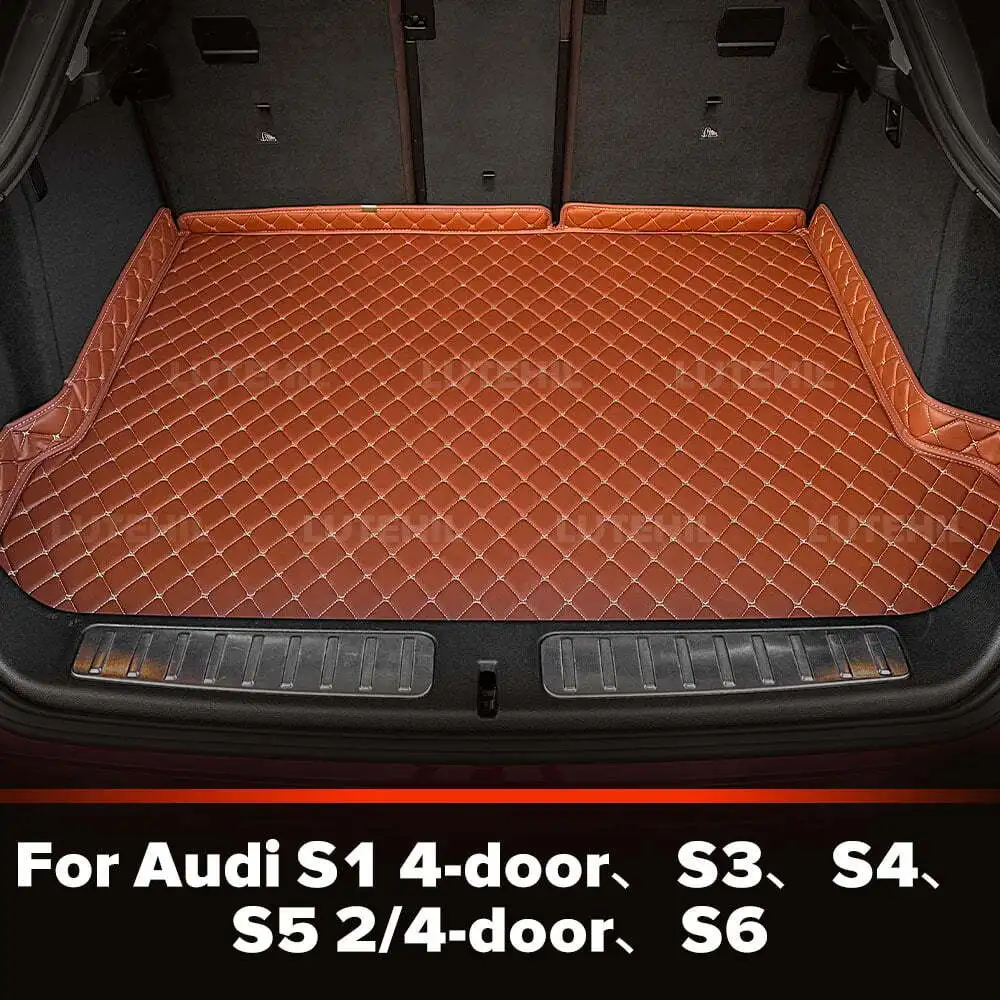 

Для Audi S1 4-дверный、S3、S4、S5 2/4-дверный、S6 Коврик в багажник автомобиля на заказ Защитная накладка для багажника Автомобильные аксессуары для интерьера