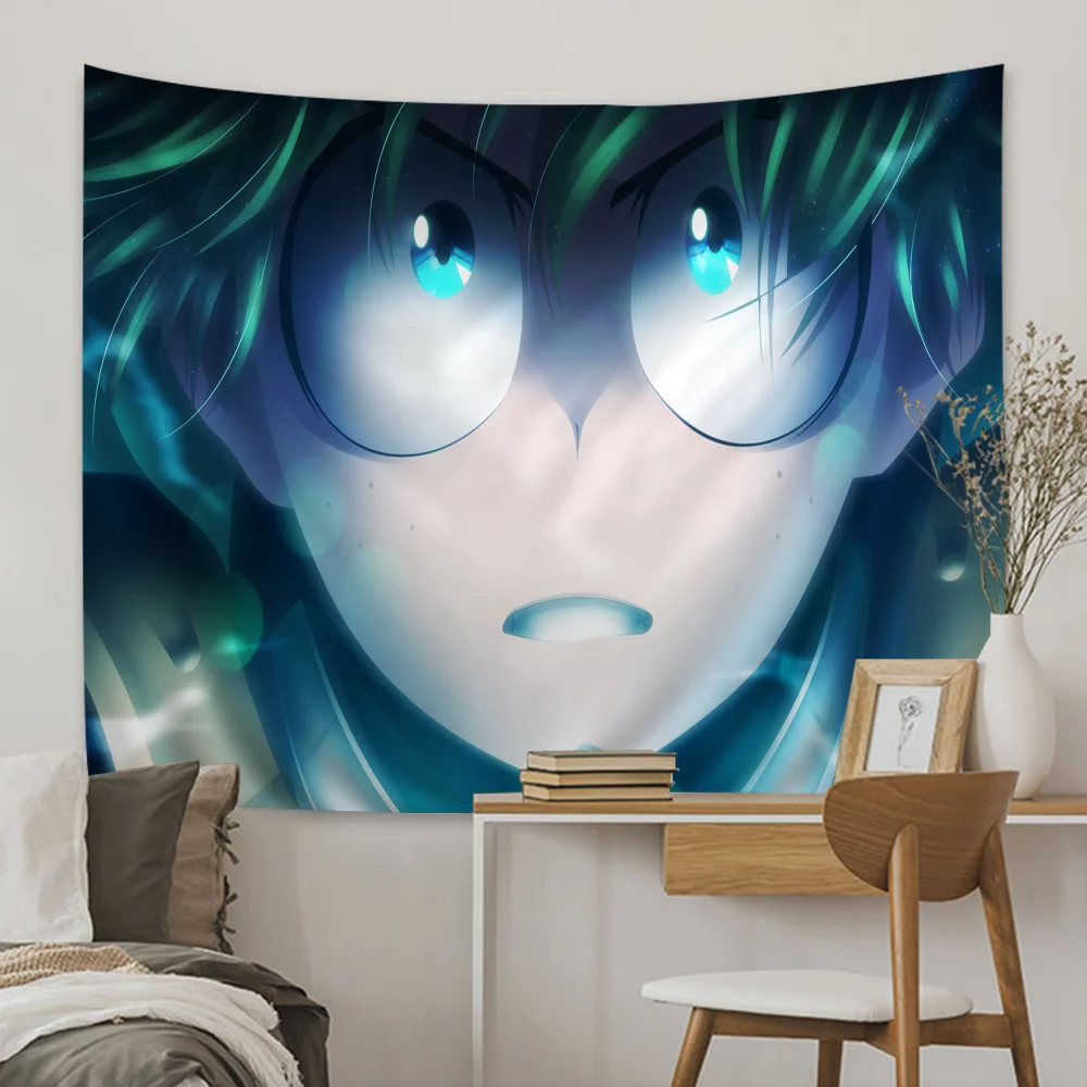 My Hero Academia M-Midoriya L-Lzuku Cartoon Tapestry Art Science Fiction Room Home Decor Wall Hanging Home Decor