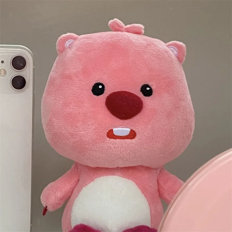 Miniso urocza Zanmang Loopy lalka kreskówka Cosplay z kokardą królik lalka miś miękka wygodna pluszowe zabawki Kawaii dla prezenty urodzinowe dla