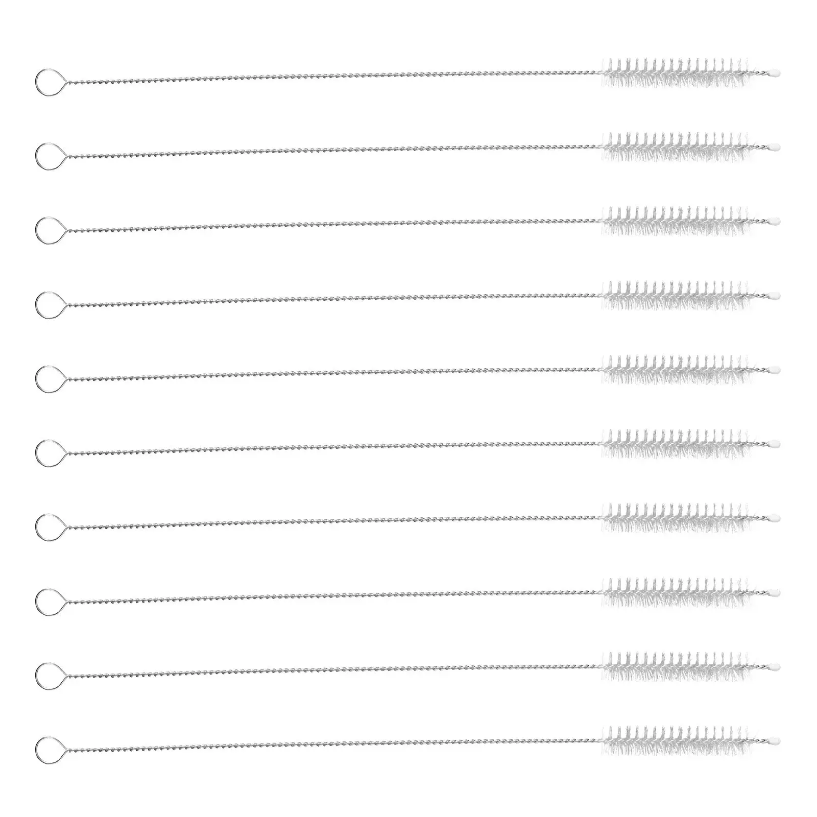 10Pcs Vent Pipe Cleaning Brush Nylon Bristle Drain Tube Clog Remover Tool for Hvac Ventilation Drainage Pipes Cleaning Dredging