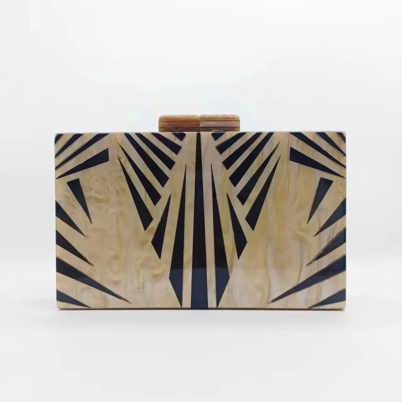 

2025 New Summer Elegant Fashion Banquet Bag Retro European and American Zebra Pattern Trendy Acrylic Single Shoulder Chain Bag f