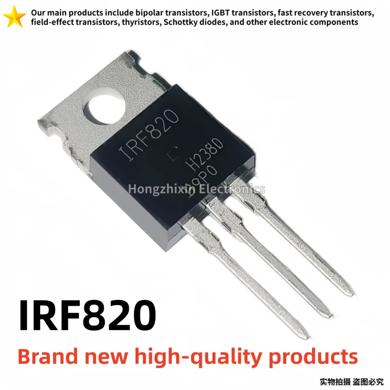 10/20 PCS IRF820 Is an N-Channel Power MOSFET, 500V 2.5A, Suitable for Medium to High Power Switching Scenarios