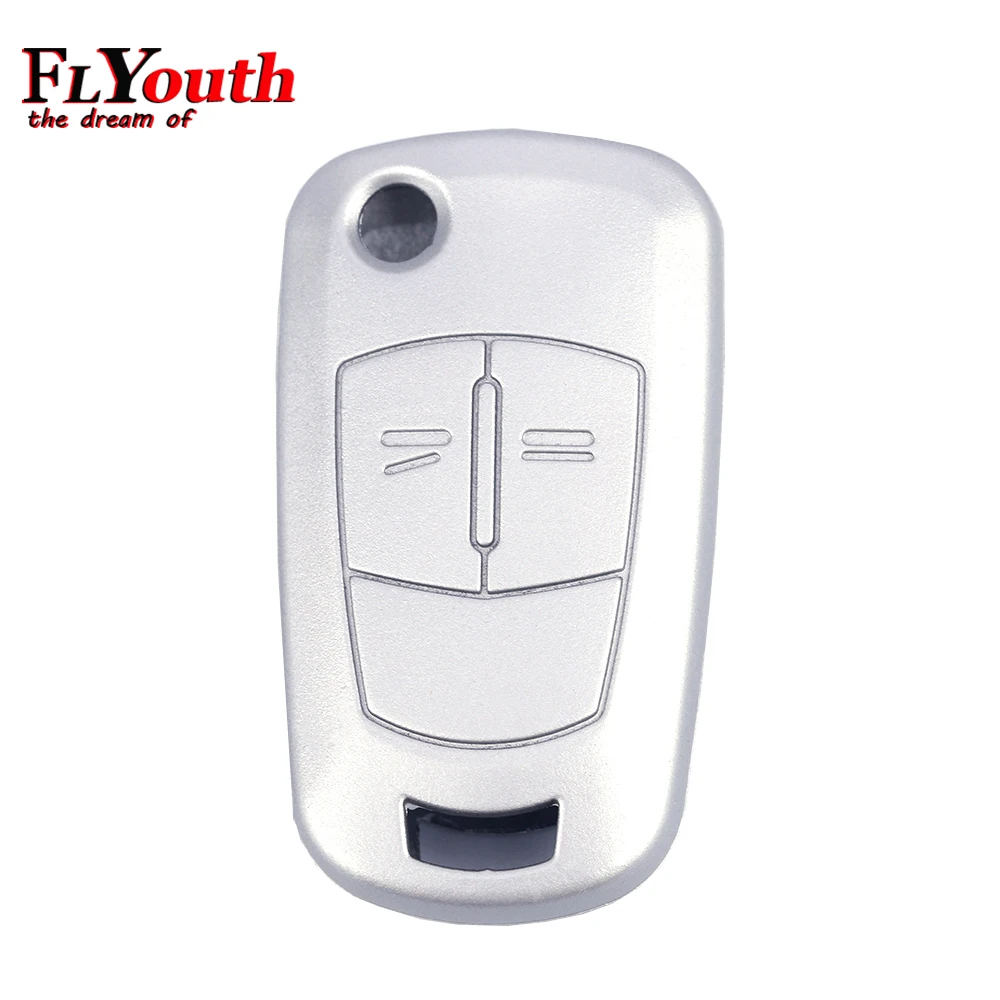 Silicone Folding Flid Car Key Cover Case Fob For Vauxhall Opel Corsa Astra Vectra Signum 2 Button Silicone Remote Car Styling