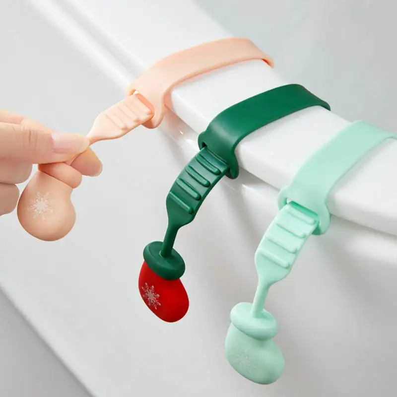 Bathroom Toilet Lid Lifter Silicone Handle Sanitary Tool for Toilet  Cover Lift And Pull Anti-Dirt Hand Ring