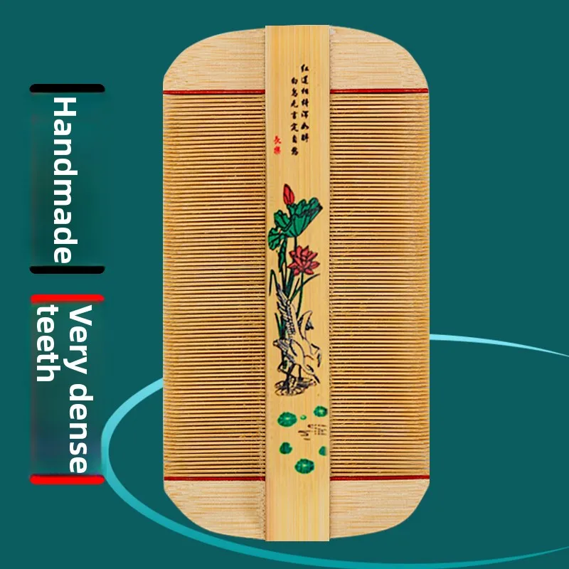 

Old Sle Dense Comb Anti-Dandruff Anti-Lice Children's Scalp Cleaning Tool Portable Personal Care Comb Massage Comb